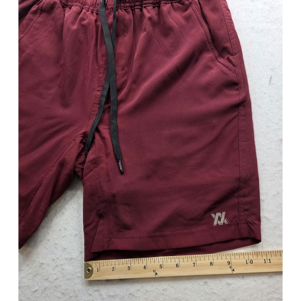 Dixxon Men's Maroon Elastic / Drawstring Waist Hiking Shorts. Size M - Picture 5 of 8